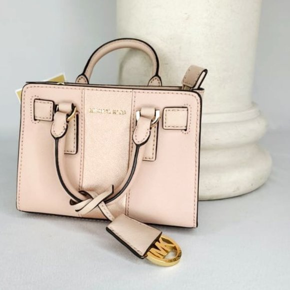 MICHAEL Michael Kors Handbags - MICHAEL KORS Dillon Stripe Mini Crossbody Pink